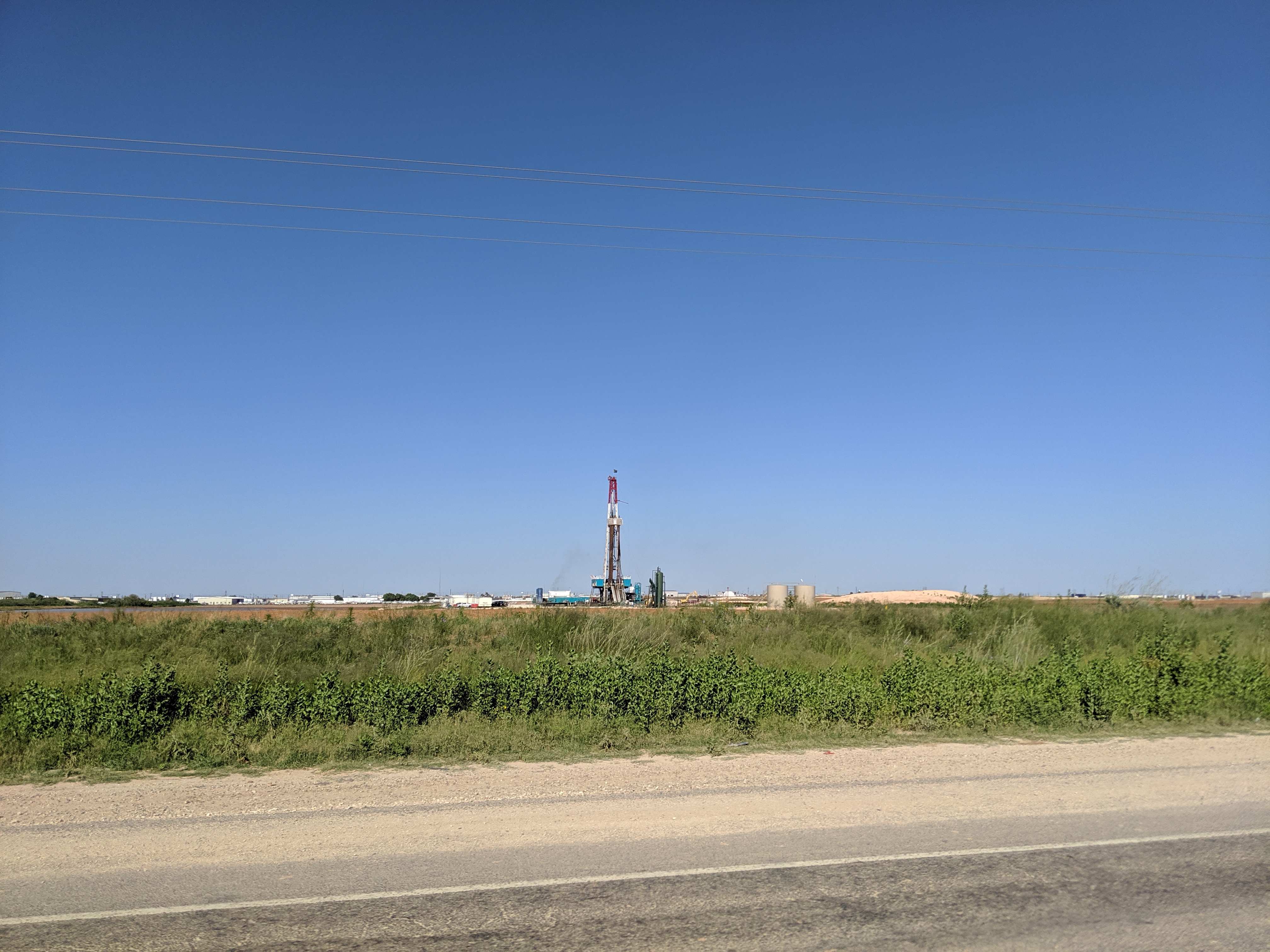 Permian Basin drilling rig landscape